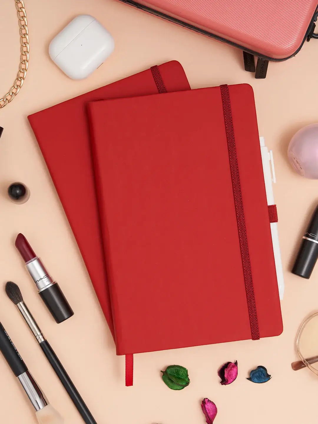 8.50 x 5.50in - A5 Notebooks - Vegan Leather - LINED