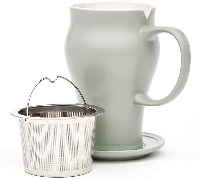Satin Tea Mug - Sage Green