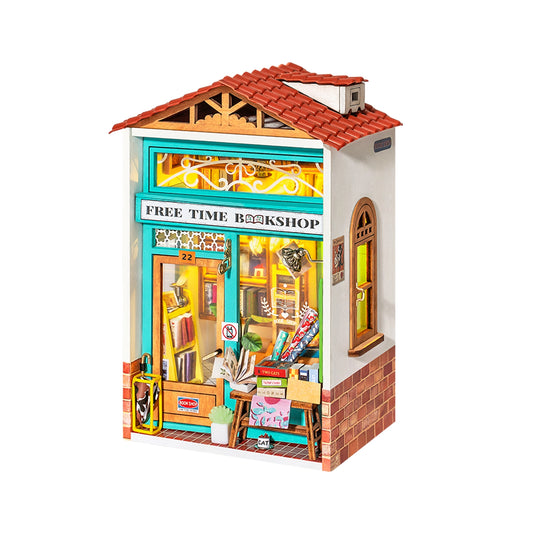 Free Time Bookshop DIY Miniature House Kit