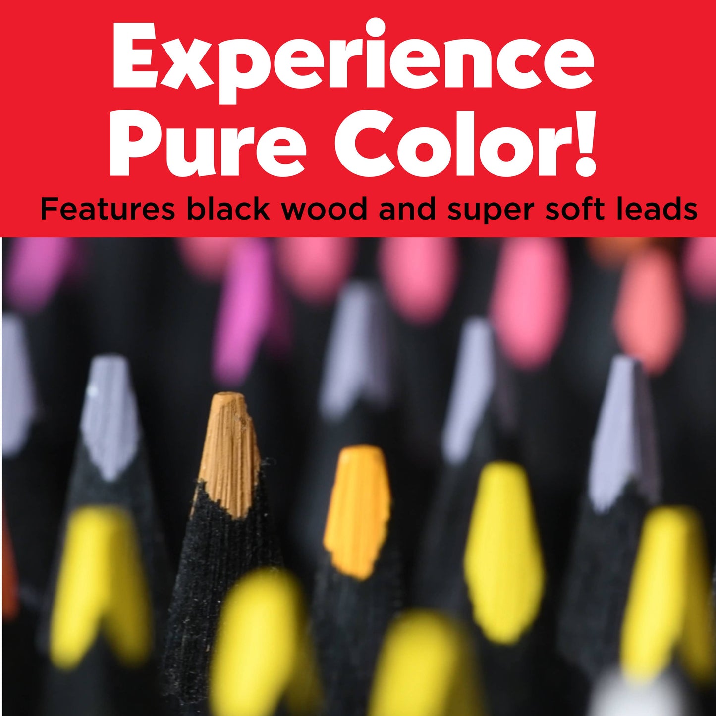 Super Soft Black Edition Colored Pencils, Box of 50