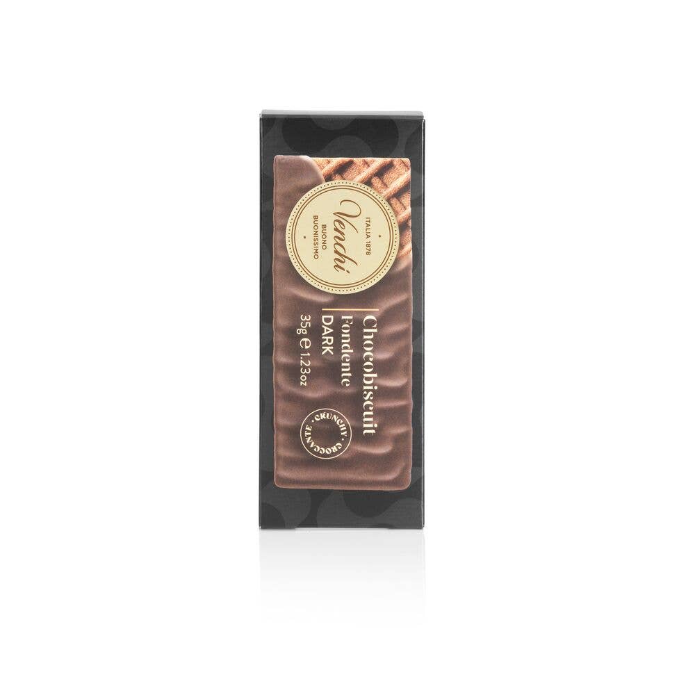 Dark ChocoBiscuit Wafer Snack Bar - Venchi Gourmet Chocolate