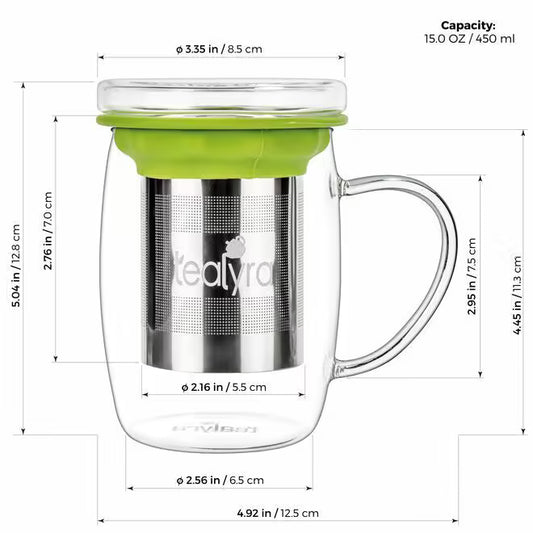 perecTEA Glass Cup Infuser - Tealyra