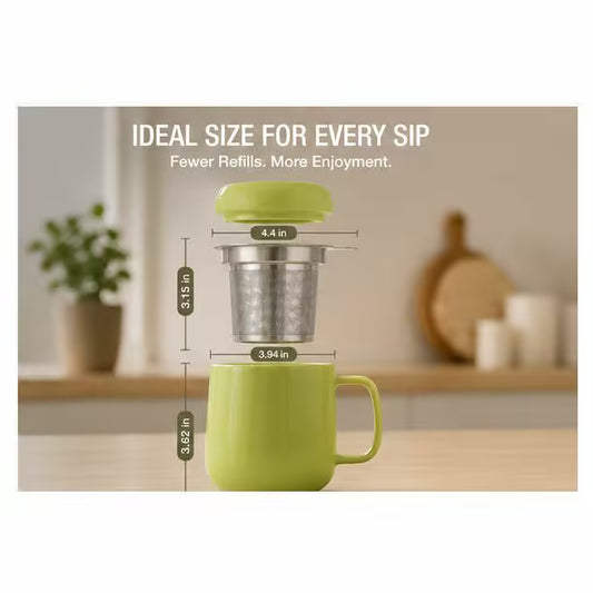 Sumo Porcelain Mug w/ Infuser - Tealyra